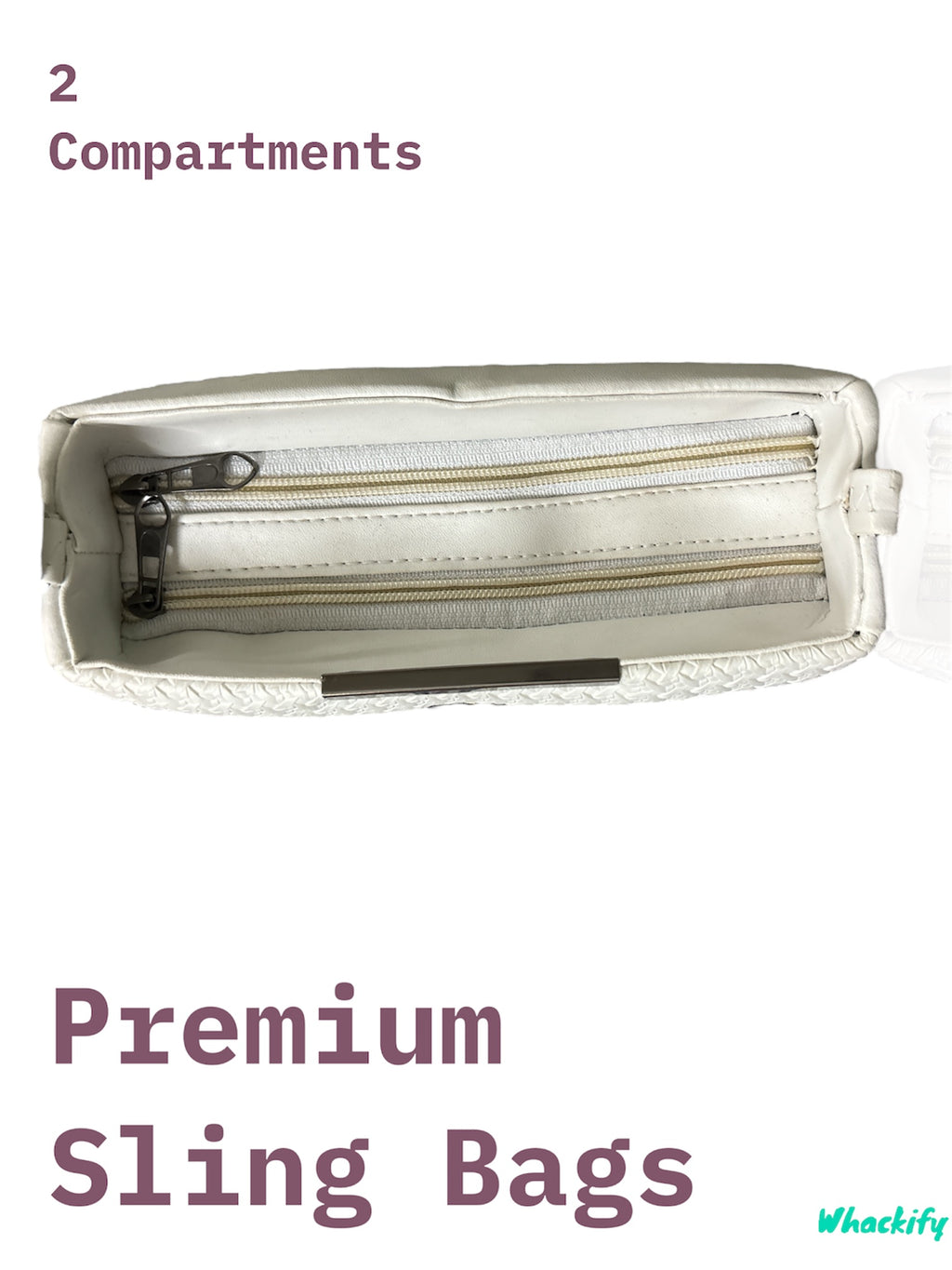 Whacksy Stylish Synthetic Leather Textured Classy Design Top Handle Shoulder Crossbody Side Sling Bag For Women